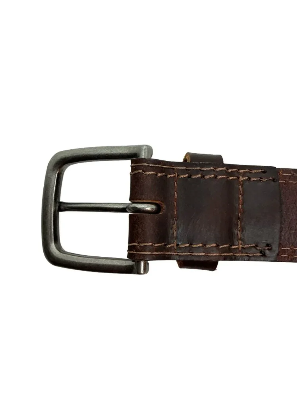 New Vatan Genuine Leather Classic Belt Metal Buckle Mens 46 Brown